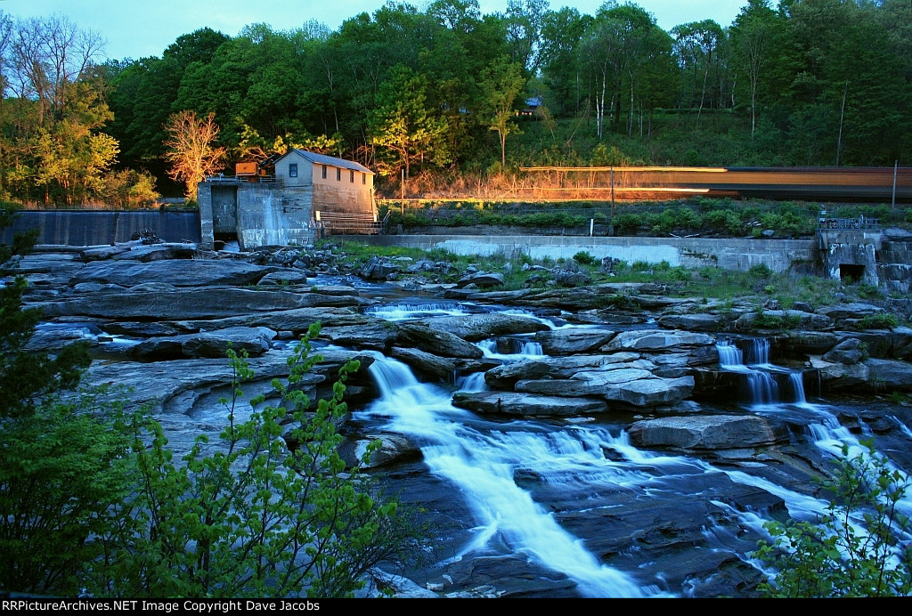 NX13 passes the Great Falls in Falls Village, CT
